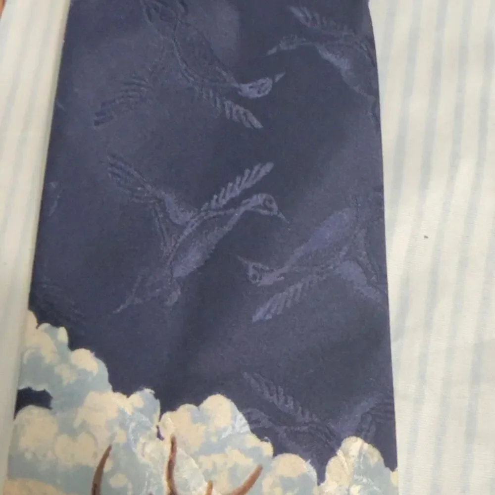 Field & Stream Men's Silk Necktie with Wildlife Elk and Flying Duck Print